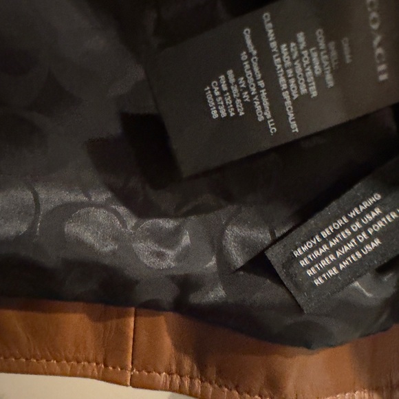 Men’s Coach Luxury Saddle Leather Racer Jacket XXl NWT - Picture 8 of 14